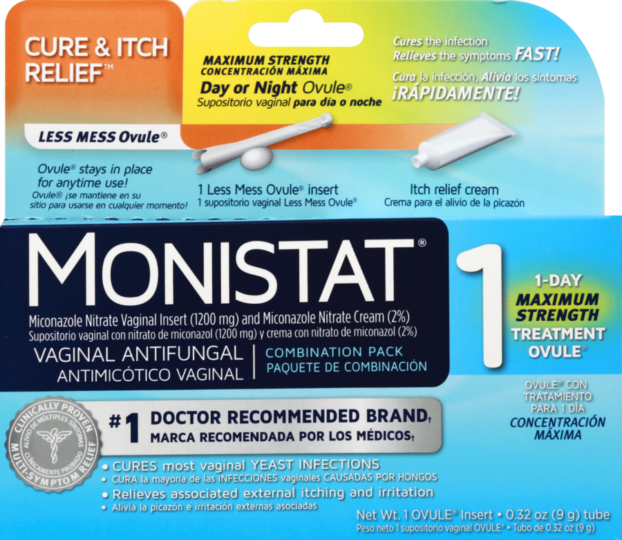 slide 1 of 1, Monistat Vaginal Antifungal 1 ea, 1 ct