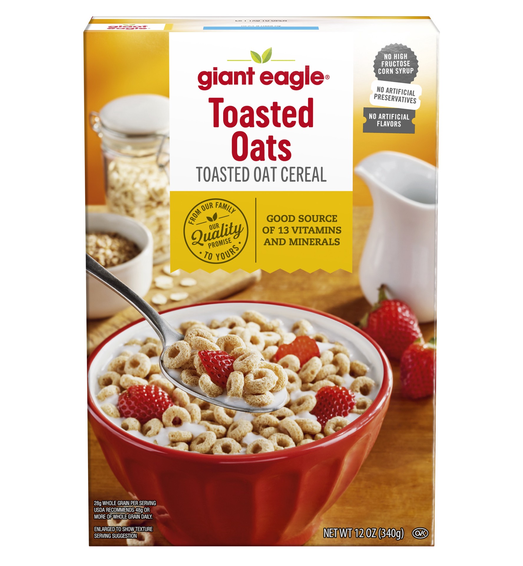 slide 1 of 1, Ge Toasted Oats, 12 oz