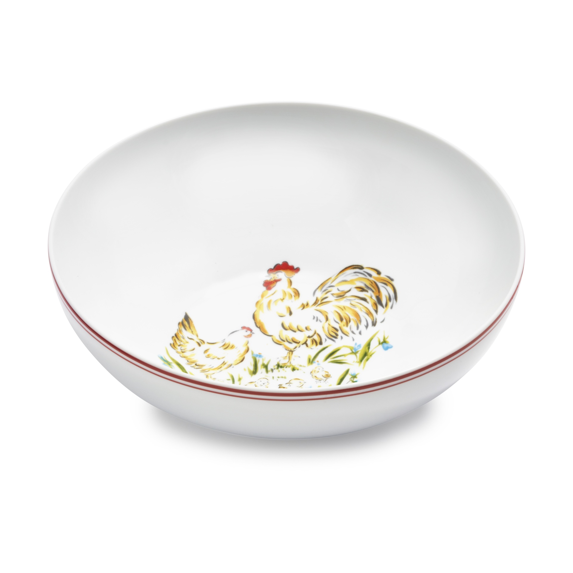 slide 1 of 1, Sur La Table Farmhouse Rooster Serving Bowl, 1 ct