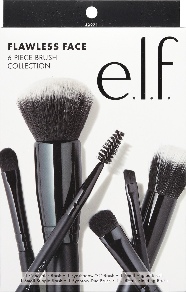 slide 7 of 9, e.l.f. Flawless Face 6 Piece Brush Collection, 6 ct