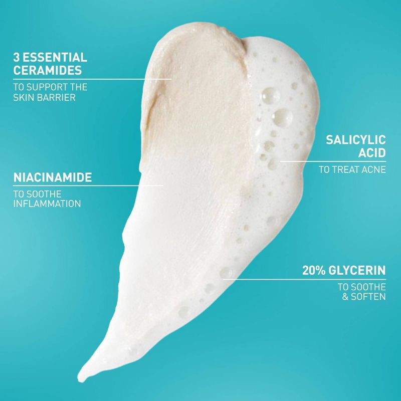 slide 5 of 10, CeraVe Acne Clay-to-Foam Cleanser 1 Each, 4 oz