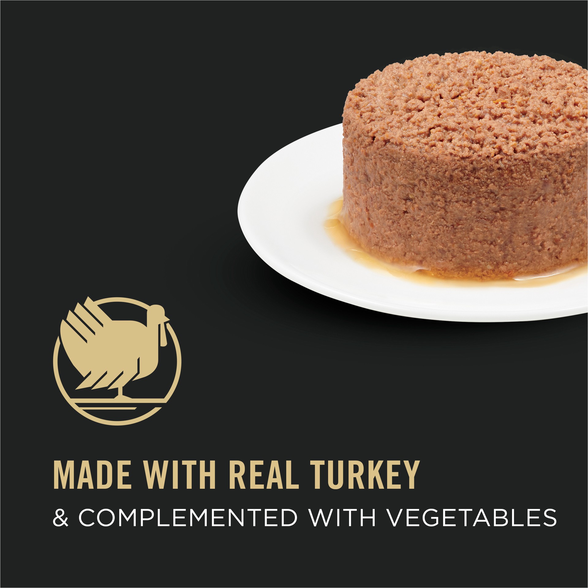 slide 8 of 8, Pro Plan Purina Pro Plan Grain Free Pate Wet Cat Food, COMPLETE ESSENTIALS Turkey & Vegetables Entree, 3 oz