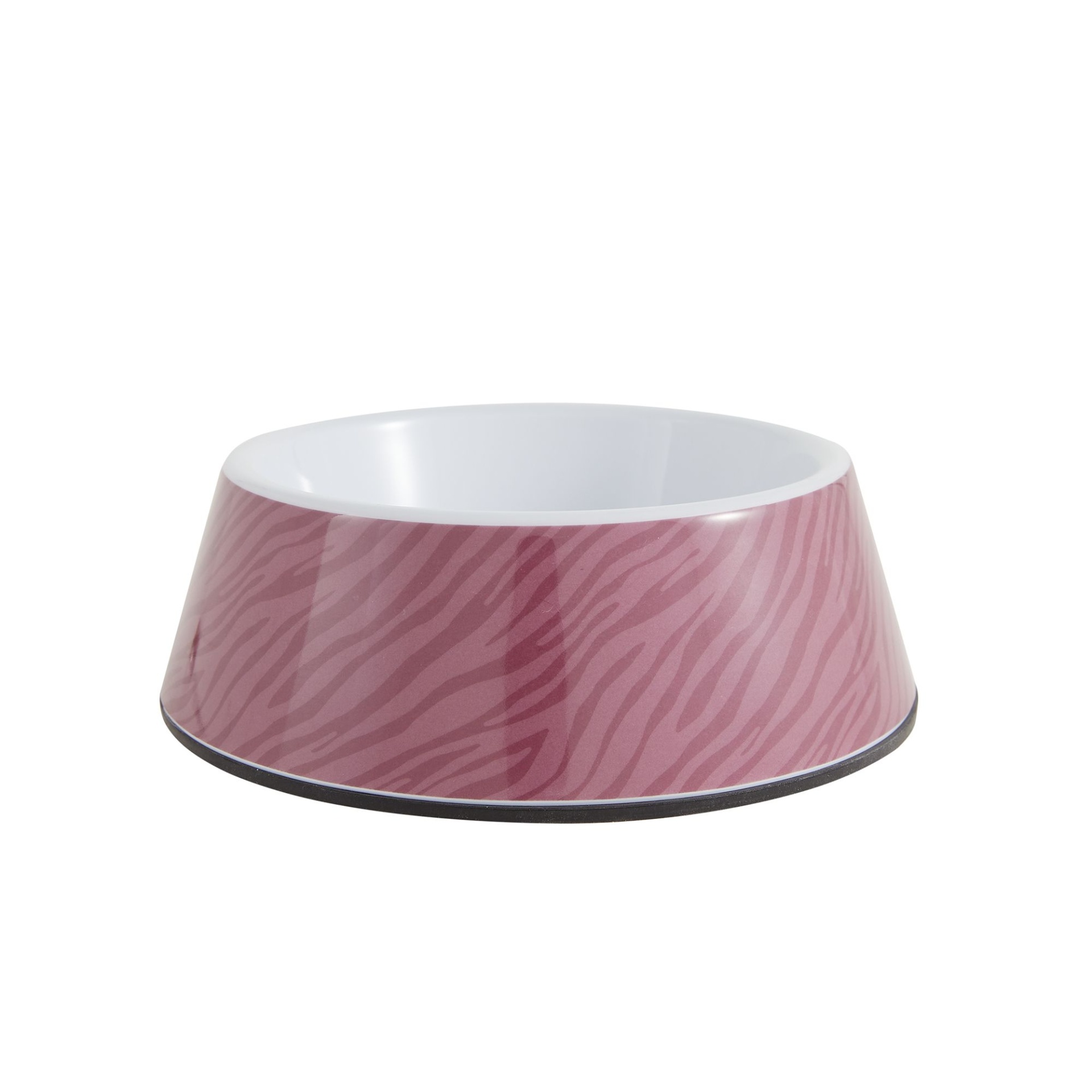slide 1 of 1, Whisker City Raspberry Tiger Stripe Melamine Cat Bowl, 12 fl oz