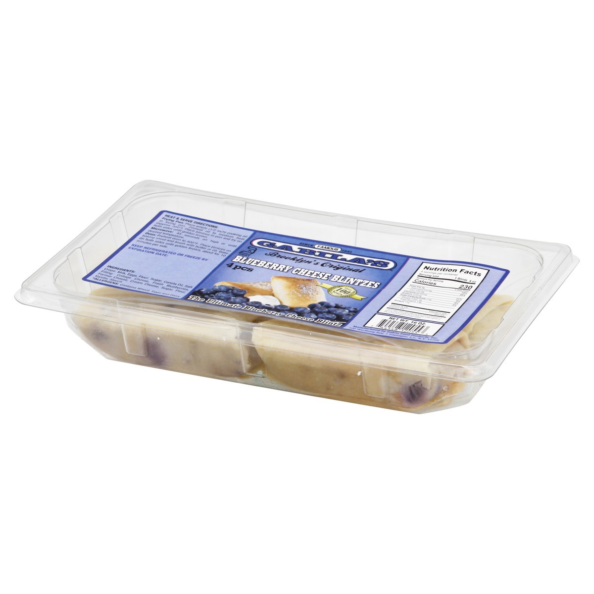 slide 4 of 4, Blubrry & Cheese Blintz, 16 oz