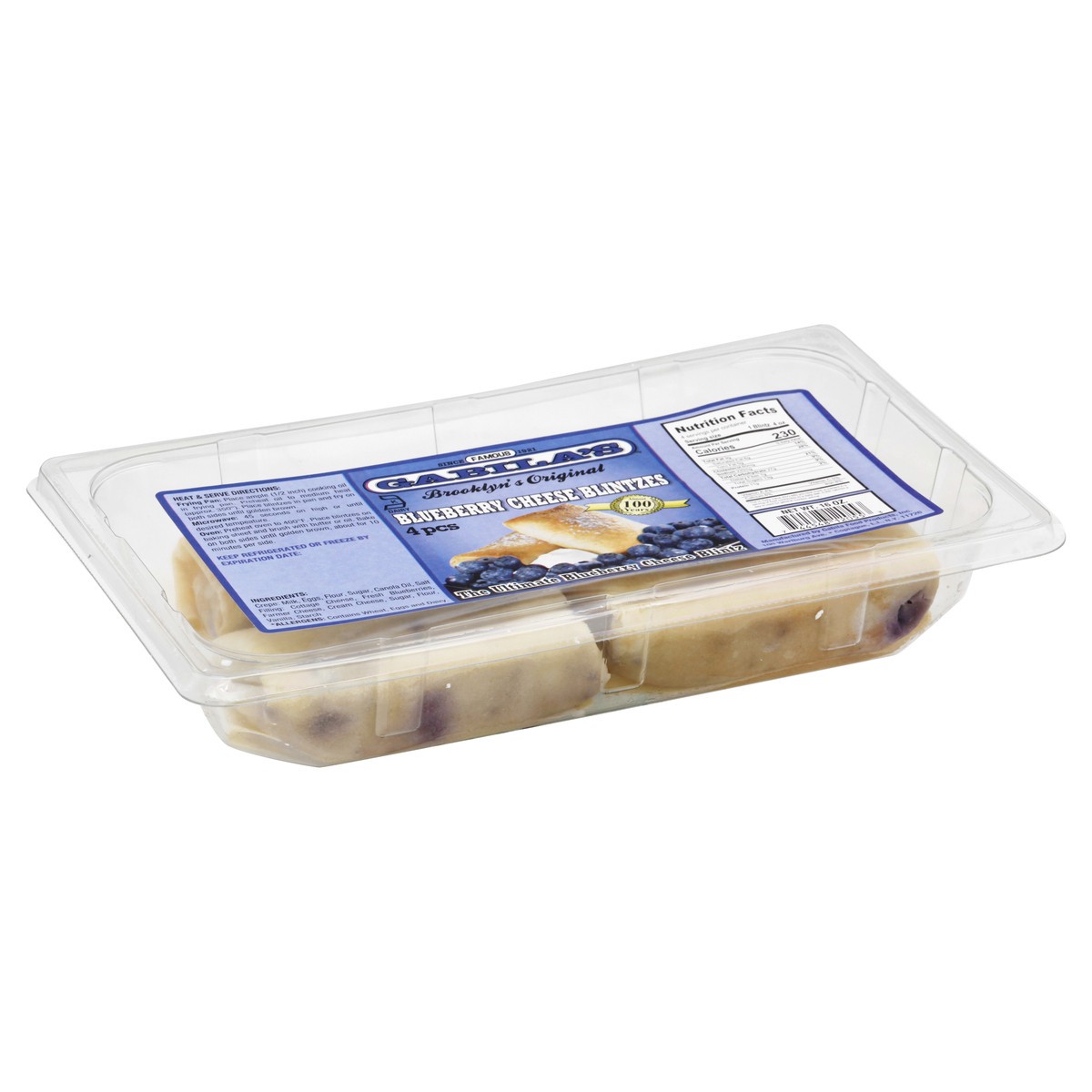 slide 3 of 4, Blubrry & Cheese Blintz, 16 oz