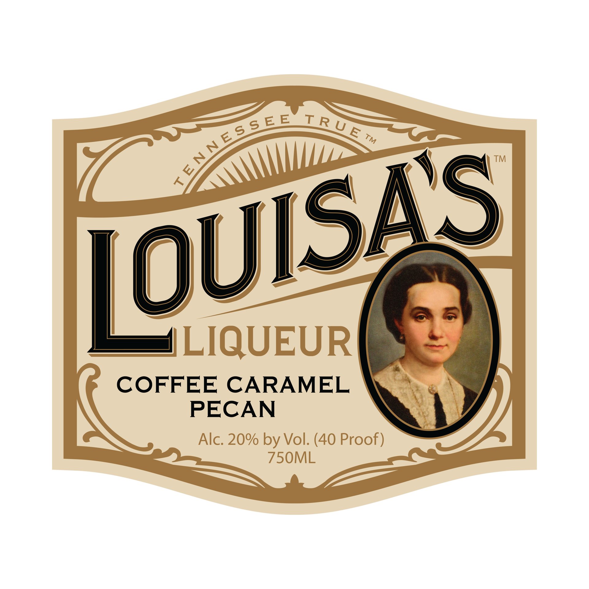 slide 2 of 2, Louisa's Liqueur Coffee Caramel Pecan Liqueur, 750 mL Bottle, 40 Proof, 25.36 fl oz