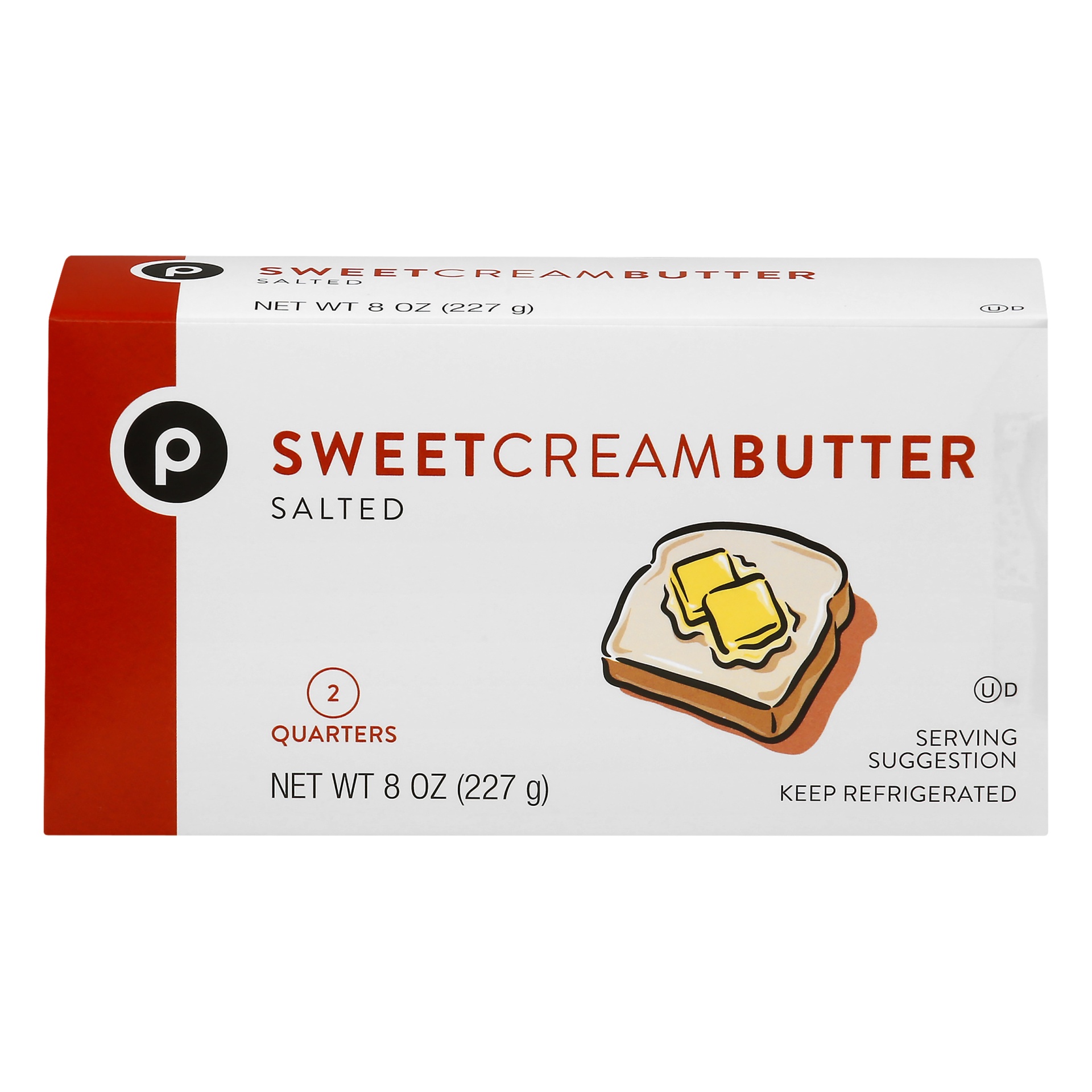 slide 1 of 1, Publix Salted Sweet Cream Butter, 8 oz
