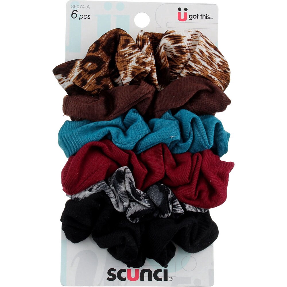 slide 1 of 1, scünci Hair Twisters Assorted Prints & Colors, 6 ct