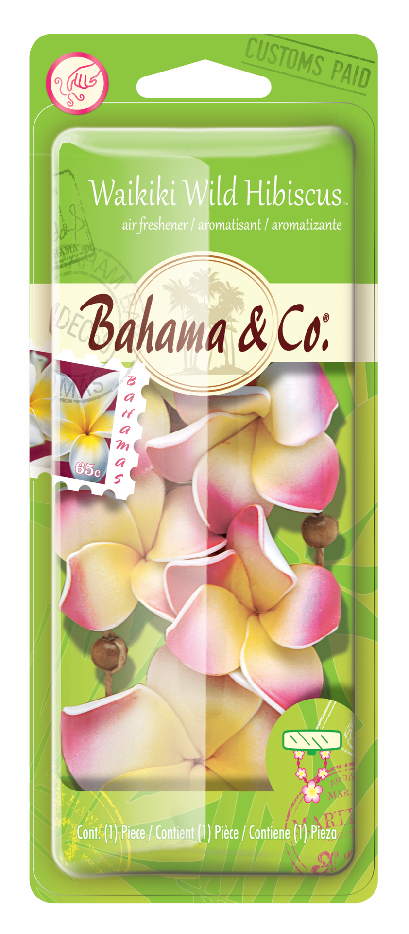 slide 1 of 1, Bahama & Co. Novelty Air Freshener (Waikiki Wild Hibiscus Scent, 1 Pack), 1 ct
