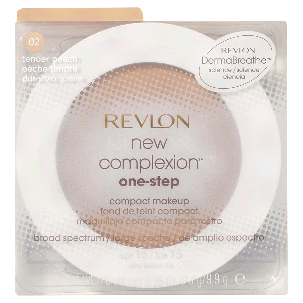 slide 1 of 6, Revlon New Complexion One-Step Compact Makeup Tender Peach, 1 ct