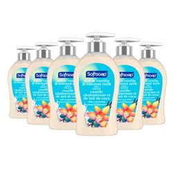 Softsoap Warm Vanilla & Coconut Milk Liquid Hand Soap, Deeply Moisturizing Hand Soap, 11.25 Oz