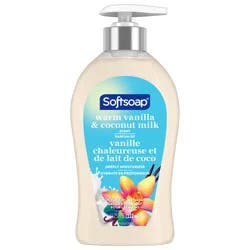 Softsoap Warm Vanilla & Coconut Milk Liquid Hand Soap, Deeply Moisturizing Hand Soap, 11.25 Oz