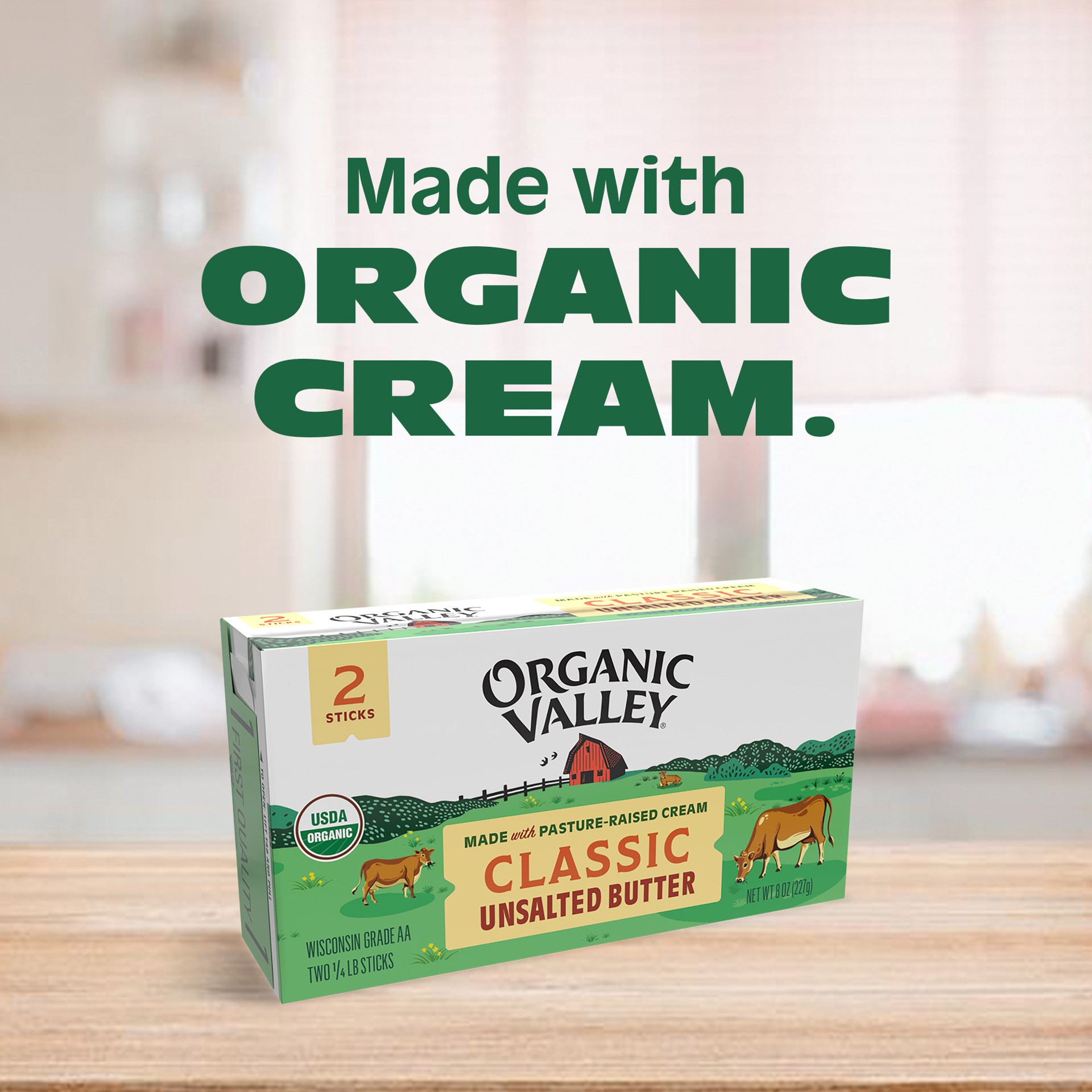 slide 9 of 10, Organic Valley Classic Unsalted Butter 2 - 0.25 lb Sticks, 