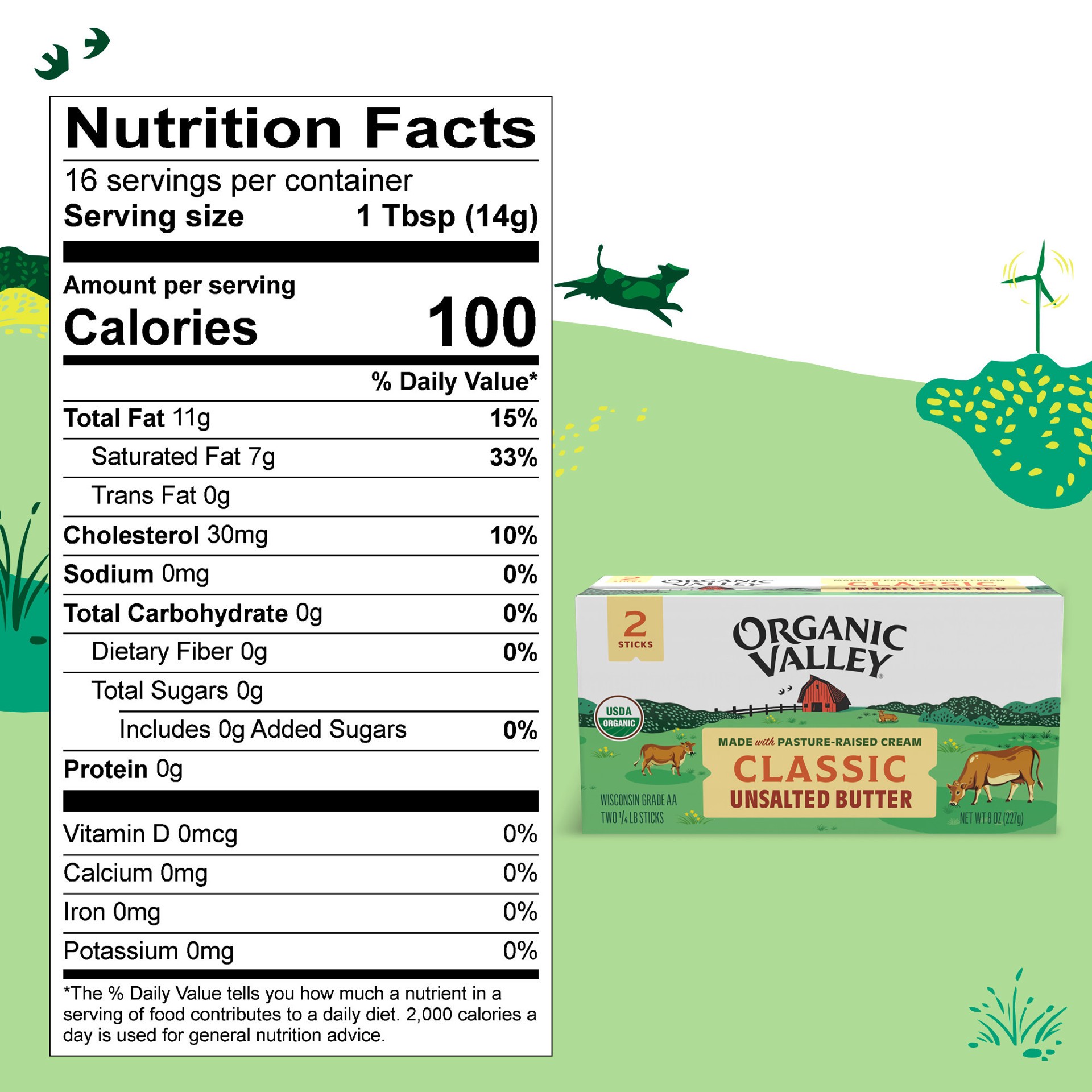 slide 4 of 10, Organic Valley Classic Unsalted Butter 2 - 0.25 lb Sticks, 