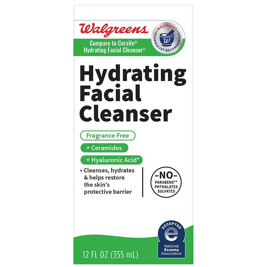 slide 5 of 5, Walgreens Hydrating Facial Cleanser, 12 oz