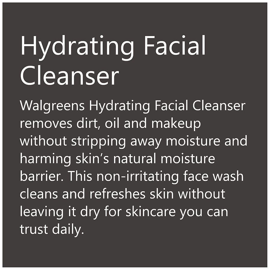 slide 3 of 5, Walgreens Hydrating Facial Cleanser, 12 oz