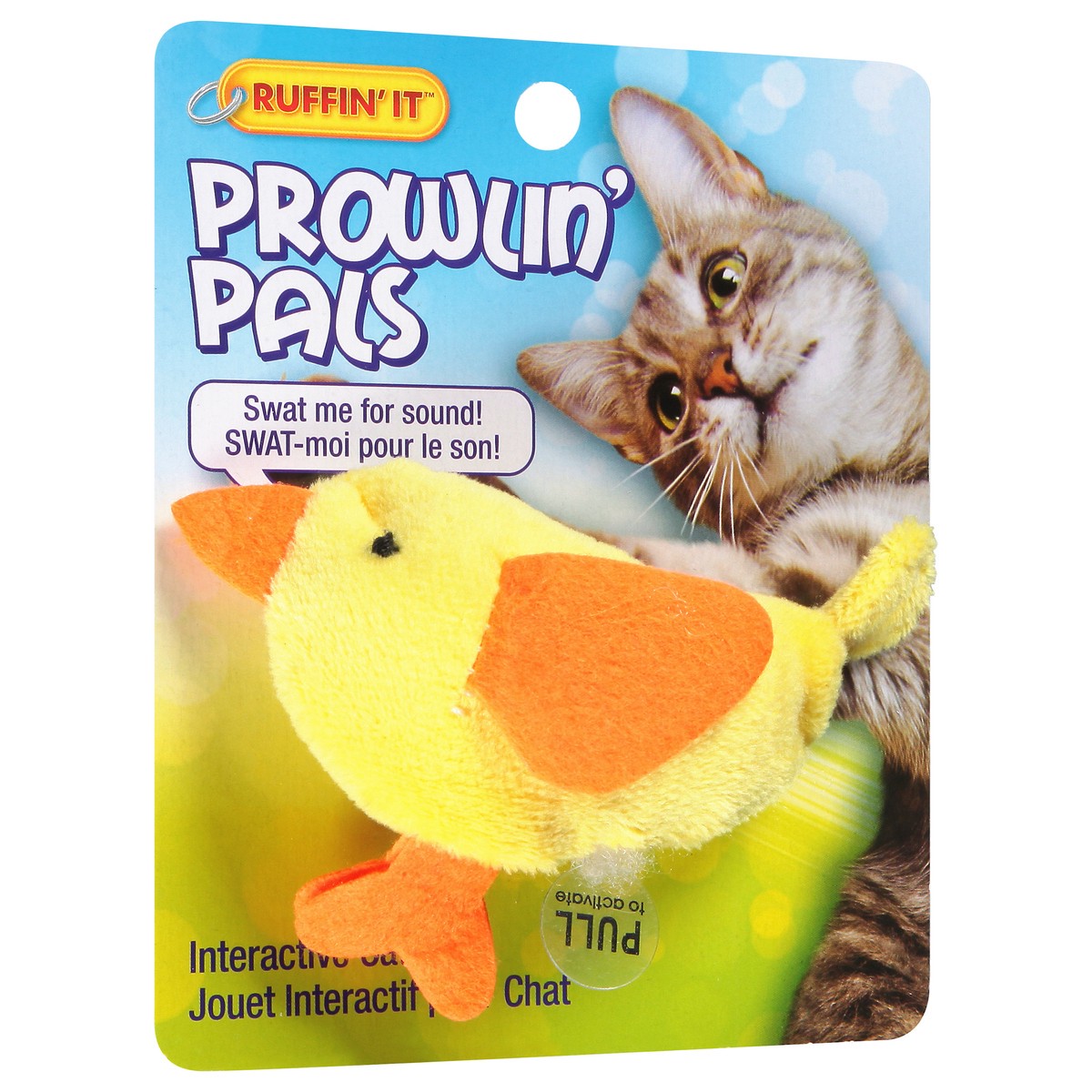 slide 7 of 9, Ruffin' It Prowlin Pals Catnip Cat Toy Yellow Orange, 1 ct