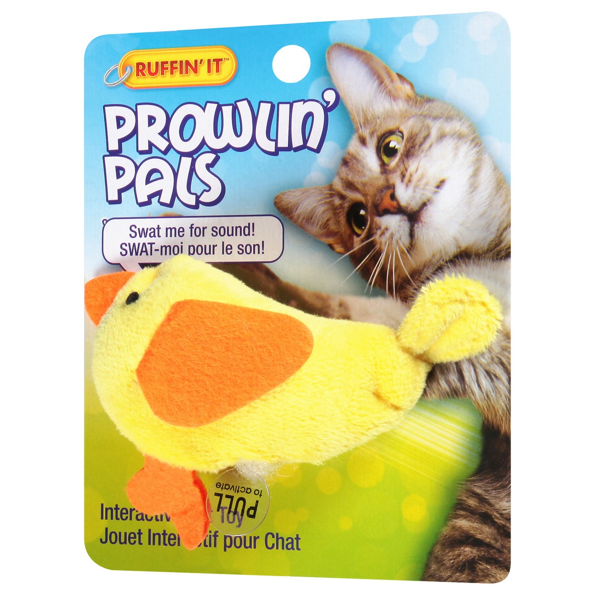 slide 4 of 9, Ruffin' It Prowlin Pals Catnip Cat Toy Yellow Orange, 1 ct