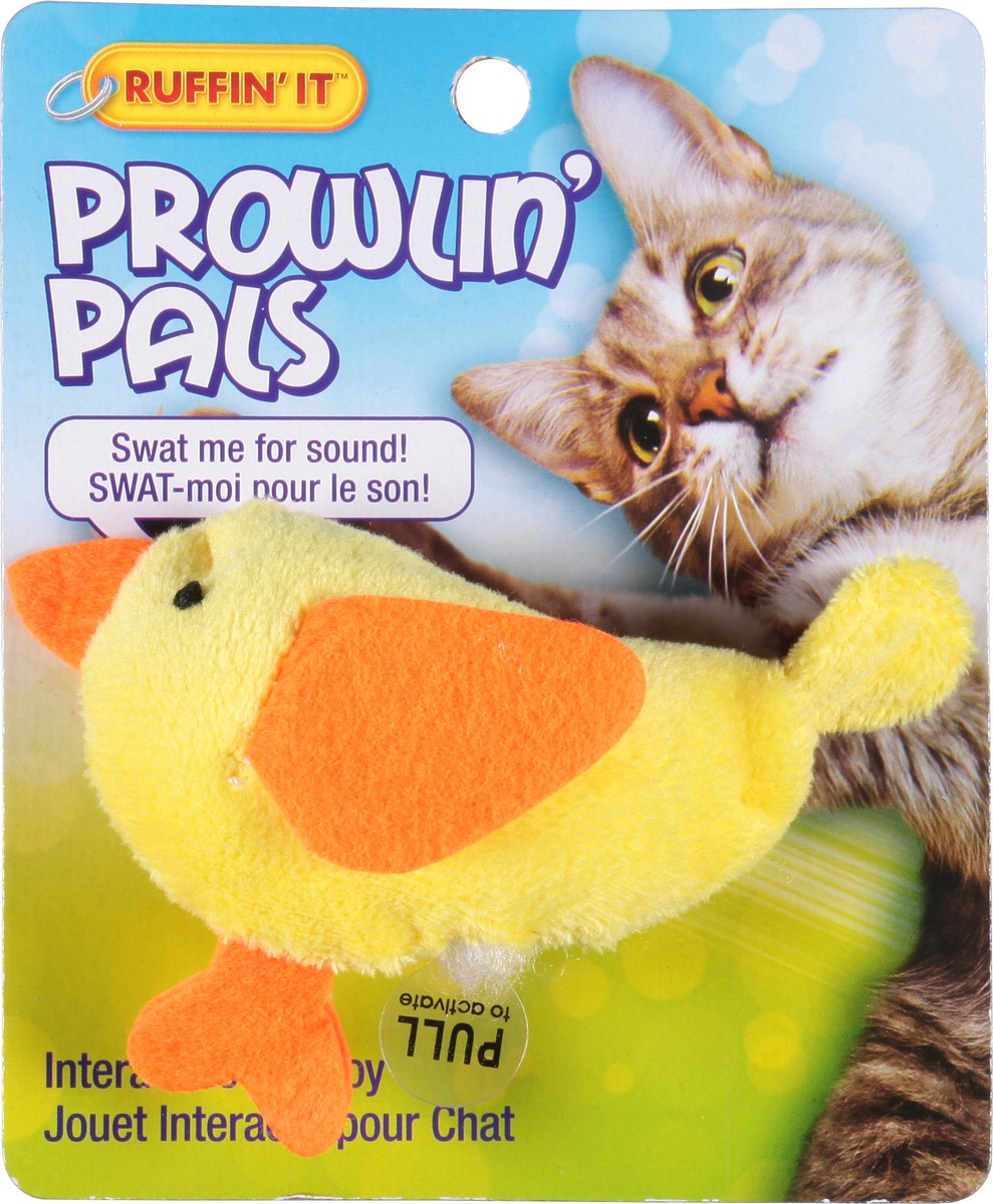 slide 9 of 9, Ruffin' It Prowlin Pals Catnip Cat Toy Yellow Orange, 1 ct