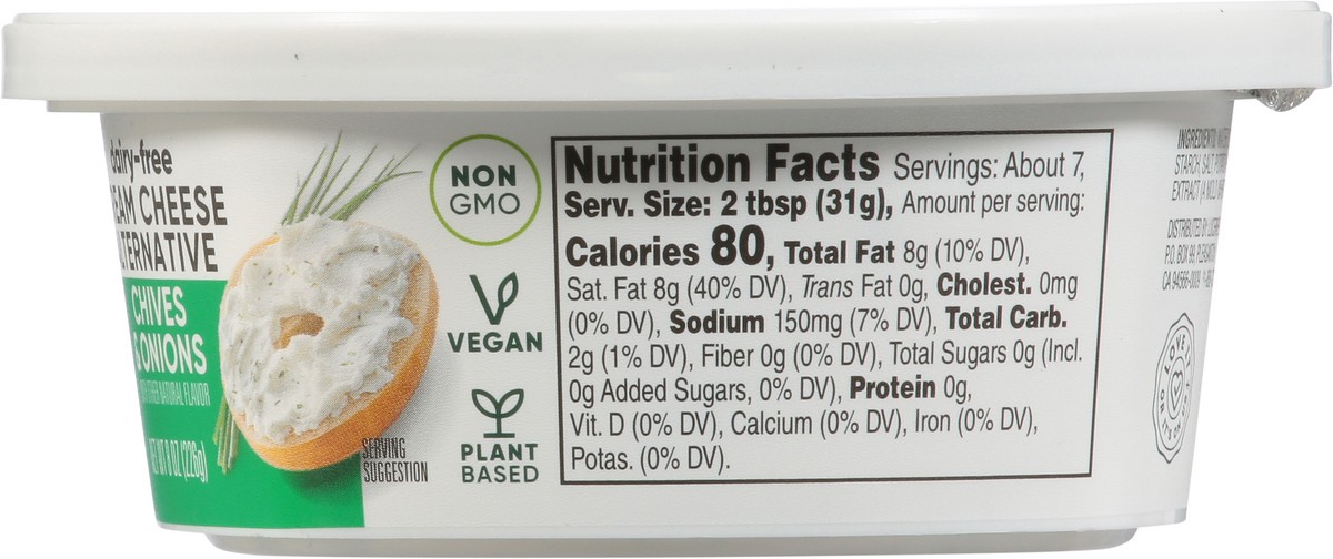 slide 4 of 15, Open Nature Plant Based Cream Cheese Chive 8 Ounce - 8 Oz, 8 oz