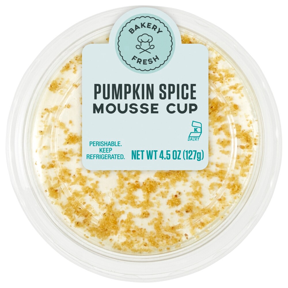 slide 3 of 3, Bakery Fresh Pumpkin Spice Mousse Cup, 4.5 oz