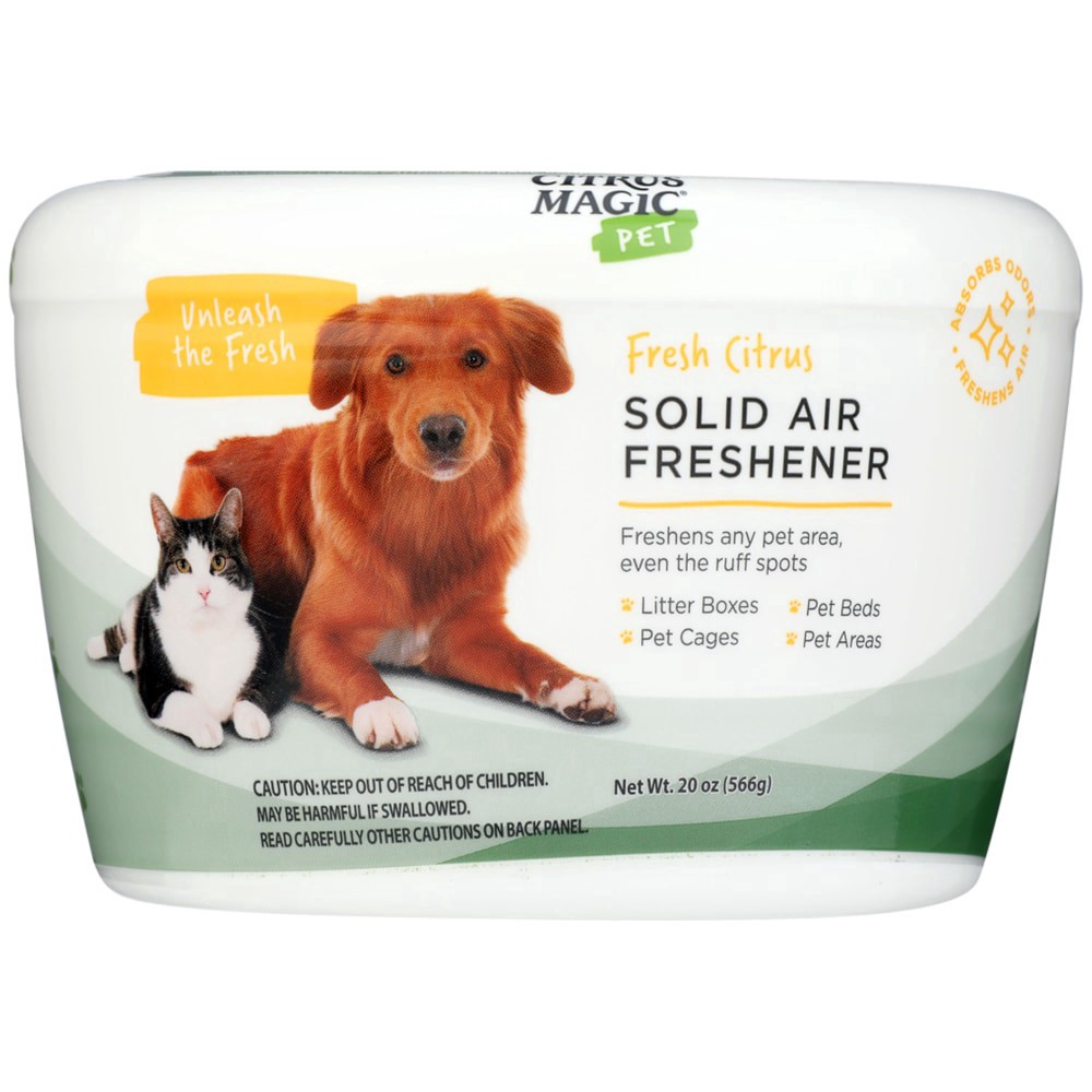 slide 3 of 3, Citrus Magic Fresh Citrus Pet Odor Absorbing Solid Air Freshener, 20 oz