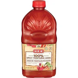 H-E-B Select Ingredients 100% Spicy Vegetable Juice - 46 oz