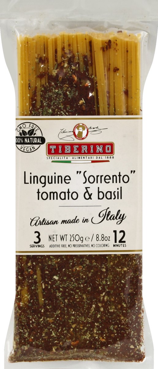 slide 2 of 5, Tiberino Linguine Sorrento Tomato & Basil, 9 oz