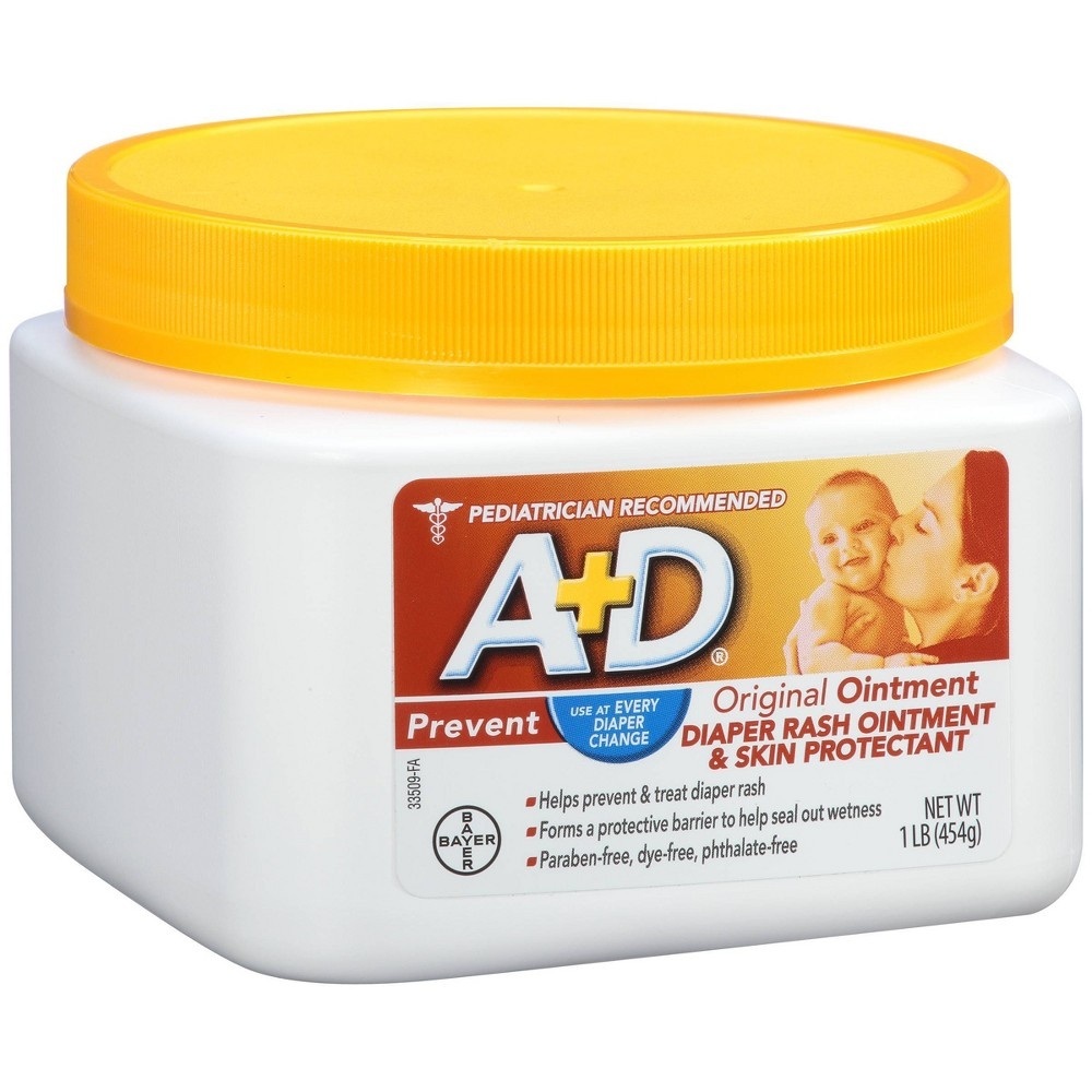 slide 4 of 4, A+D Original Diaper Rash Ointment, 16 oz