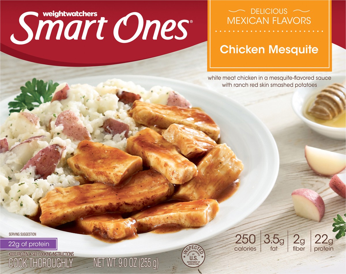 slide 7 of 7, Smart Ones Delicious Mexican Flavors Chicken Mesquite 9 oz. Box, 9 oz