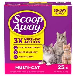 Scoop Away Multi-Cat Clumping Meadow Fresh Scent Cat Litter