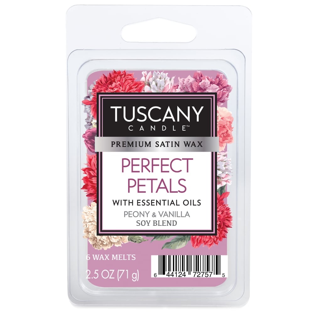 slide 1 of 1, Tuscany Candle Perfect Petals Scent Wax Melt with Essential Oils, 2.5 oz