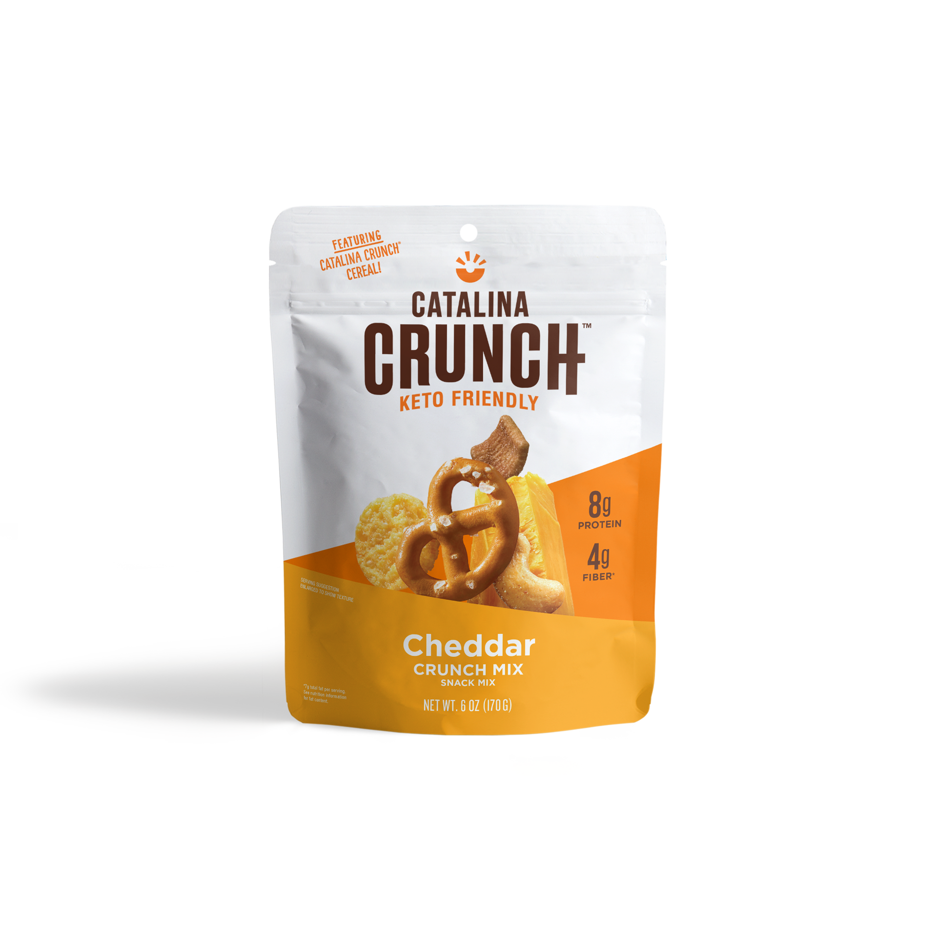 slide 1 of 1, Catalina Crunch Mix Cheddar Keto Snack Mix, 6 Oz Bag, 6 oz