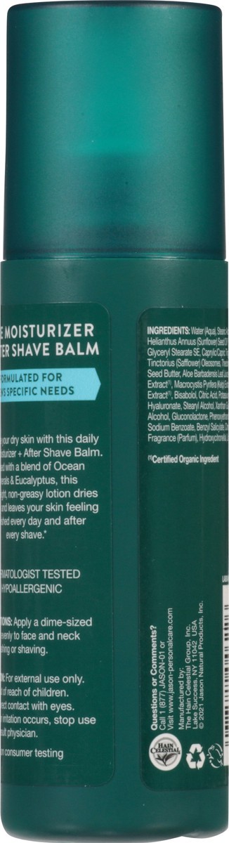 slide 7 of 7, Jason Ocean Minerals + Eucalyptus Face Moisturizer + After Shave Balm 4 oz, 4 oz