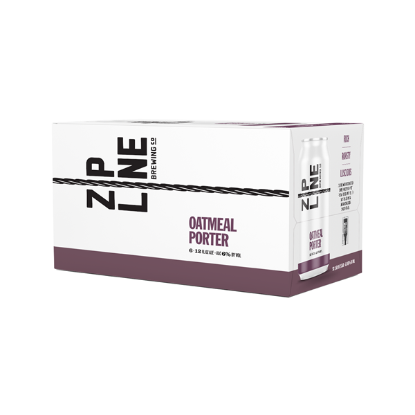 slide 1 of 1, Zipline Brewing Zipline Oatmeal Porter Cans 6pk, 6 ct; 12 oz