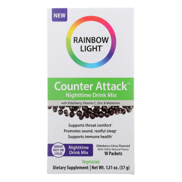 slide 1 of 1, Rainbow Light Rl Counter Attack Night, 10 ct