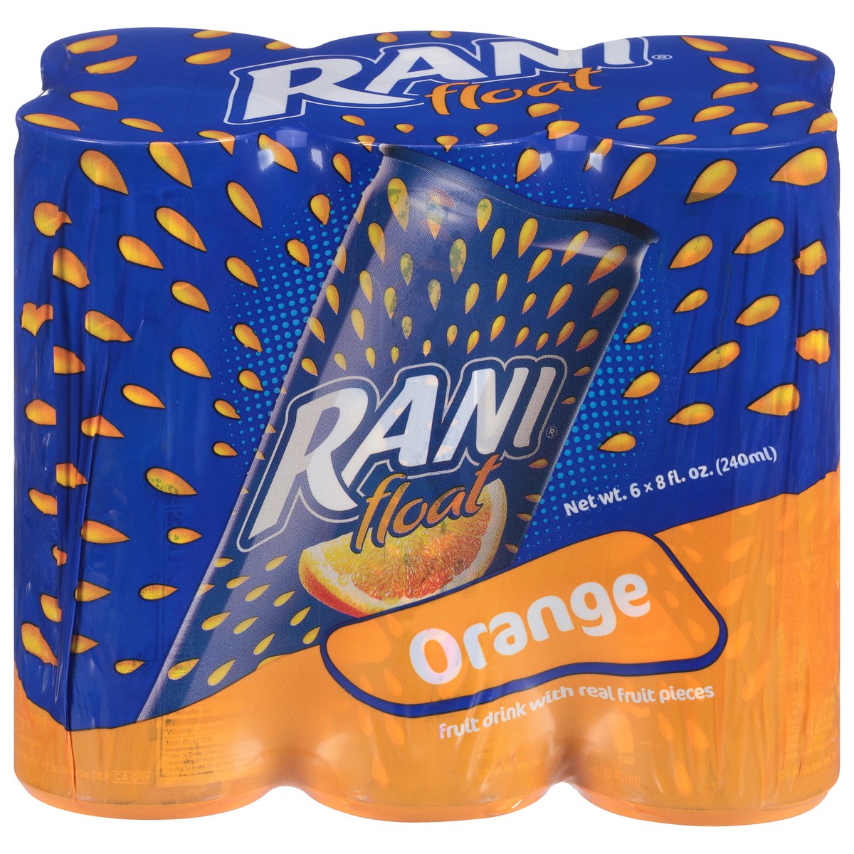 slide 12 of 13, Rani Float Orange Fruit Drink with Real Fruit Pieces 6 ea, 6 ct