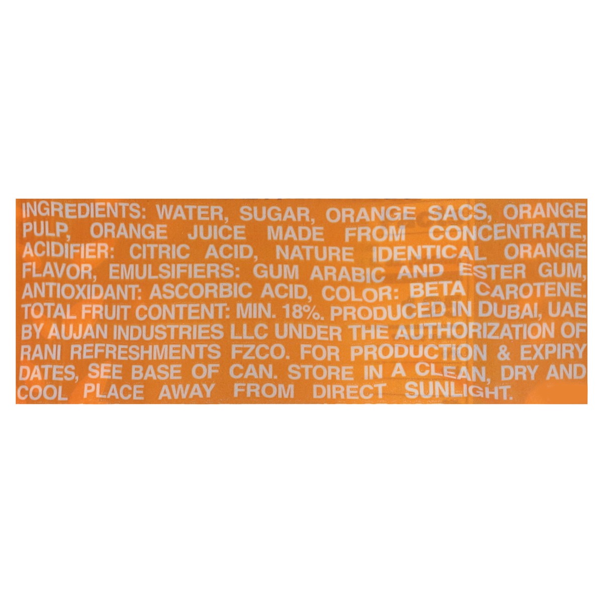 slide 4 of 13, Rani Float Orange Fruit Drink with Real Fruit Pieces 6 ea, 6 ct