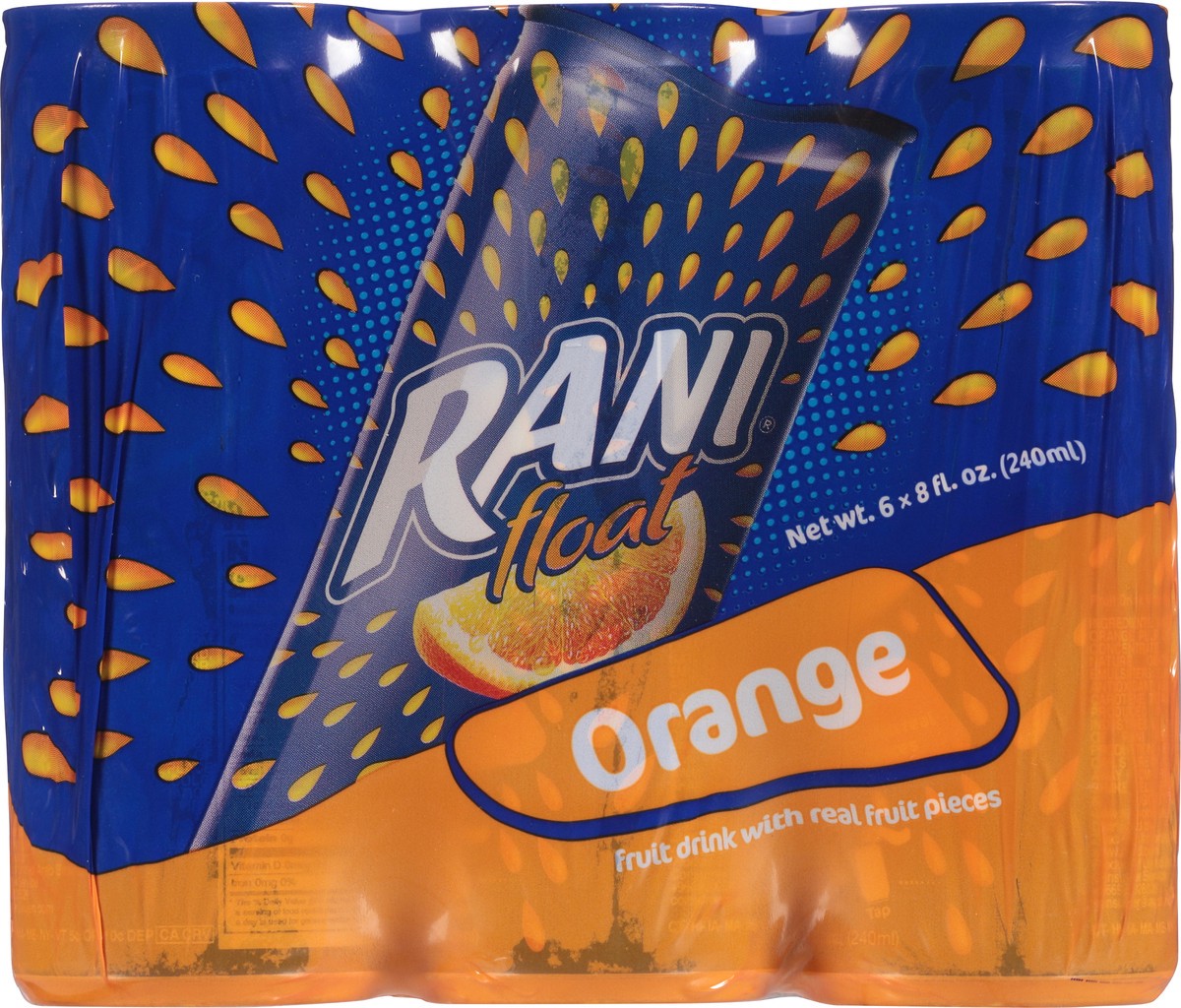 slide 11 of 13, Rani Float Orange Fruit Drink with Real Fruit Pieces 6 ea, 6 ct