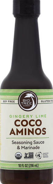 slide 1 of 1, Big Tree Farms Gingery Lime Coco Aminos Seasoning Sauce & Marinade, 10 oz