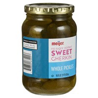 slide 24 of 29, Meijer No Sugar Added Sweet Gherkin Pickles, 16 oz