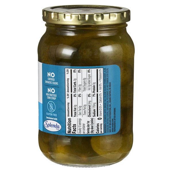 slide 5 of 29, Meijer No Sugar Added Sweet Gherkin Pickles, 16 oz