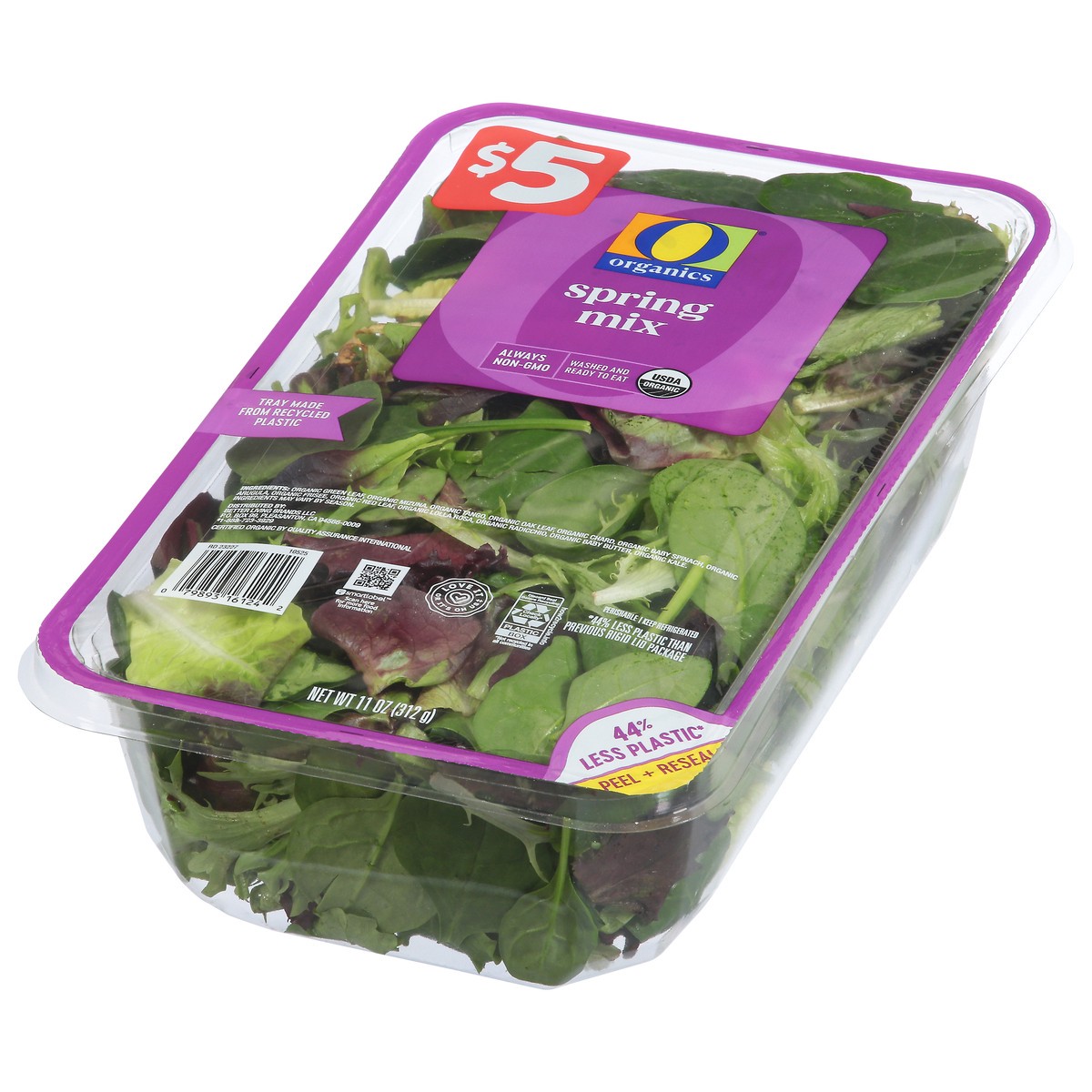 slide 4 of 4, O Organics Spring Mix Salad - 11 Oz, 11 oz