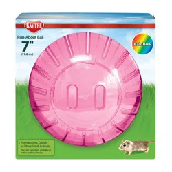 Kaytee Run-About Small Rainbow Pet Ball - 7 inches