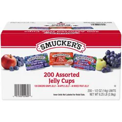 Smucker''s Assortment 1, Cash N Carry, 1/2 oz Plastic Portion Control Cup, 200 Count Case