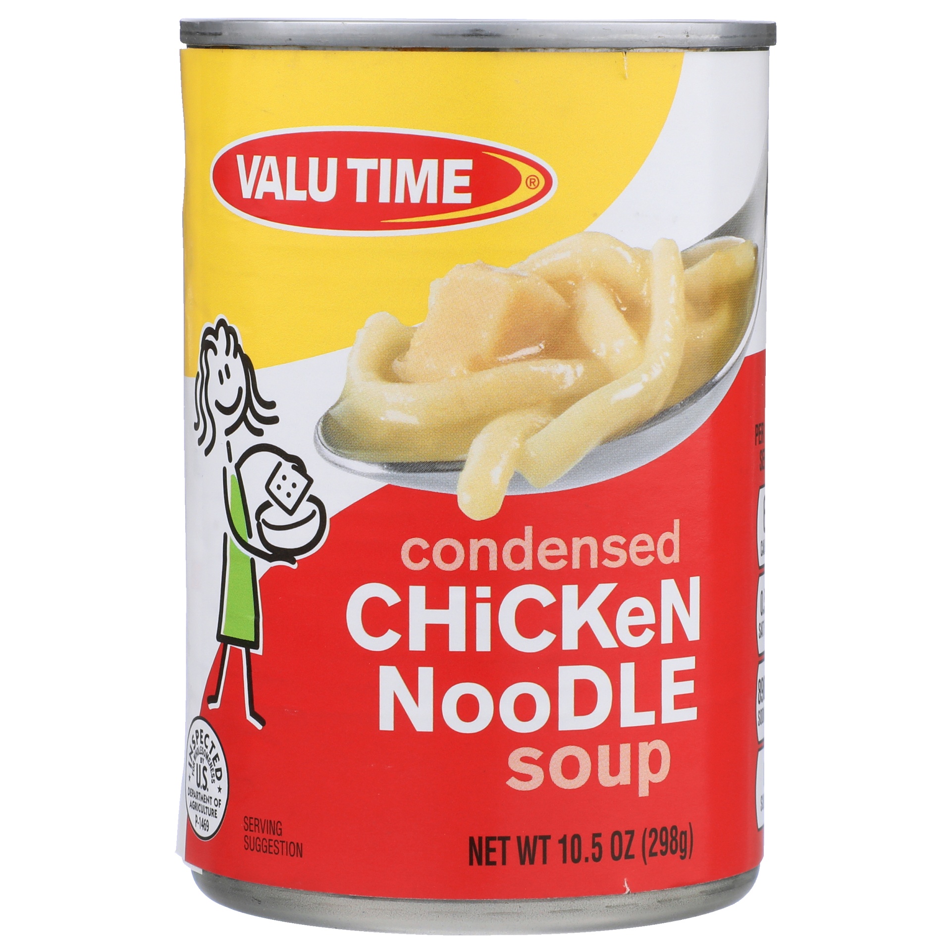 slide 1 of 1, Valu Time Condensed Chicken Noodle Soup, 10.5 oz