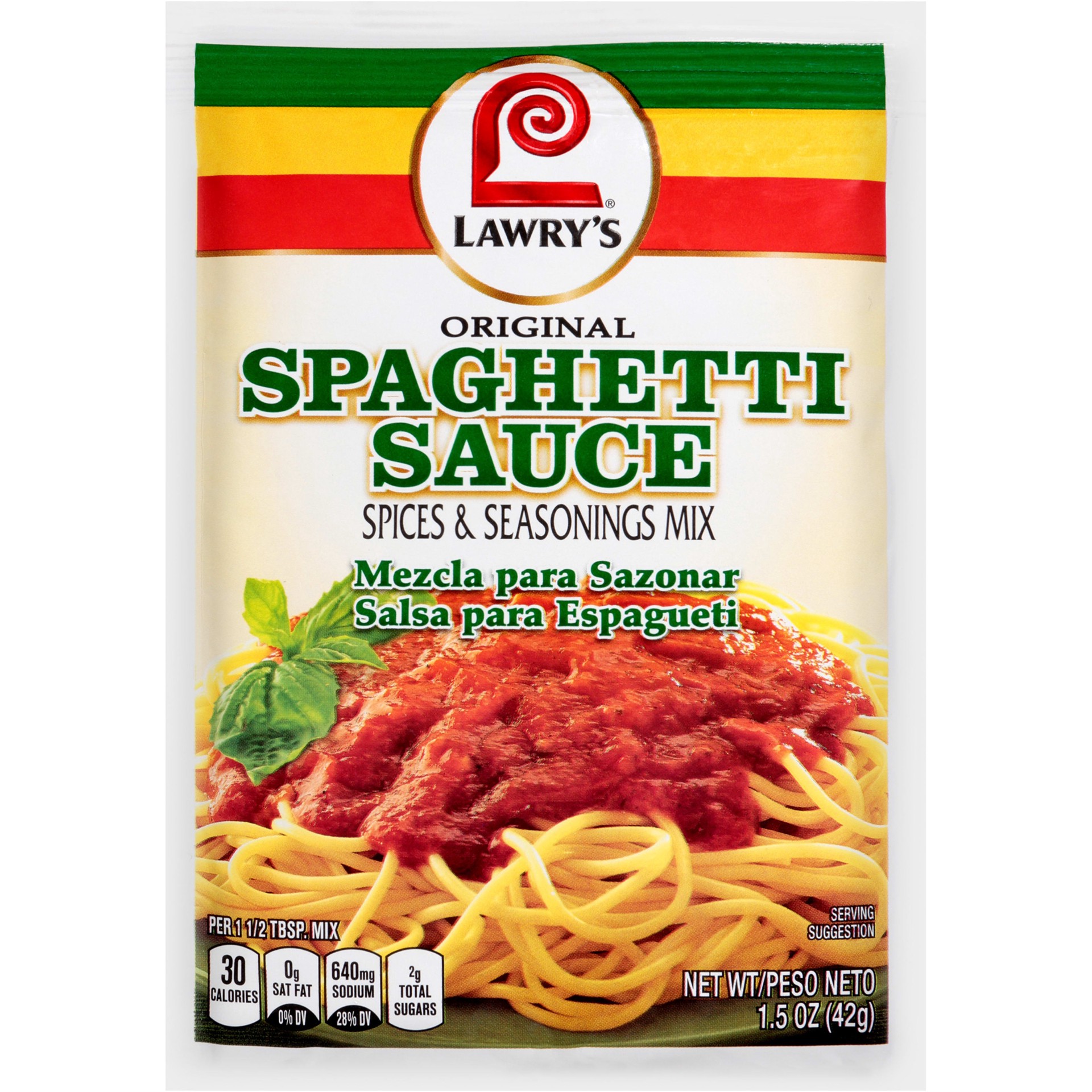 slide 1 of 5, Lawry's Spaghetti Mix, 1.5 oz, 1.5 oz