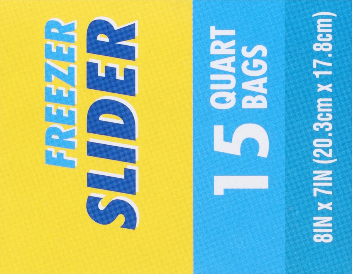 slide 8 of 9, Rouses Markets Quart Slider Freezer Bags 15 ea, 15 ct