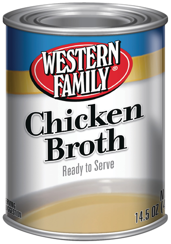 slide 1 of 1, Western Family Chicken Broth, 14.5 oz