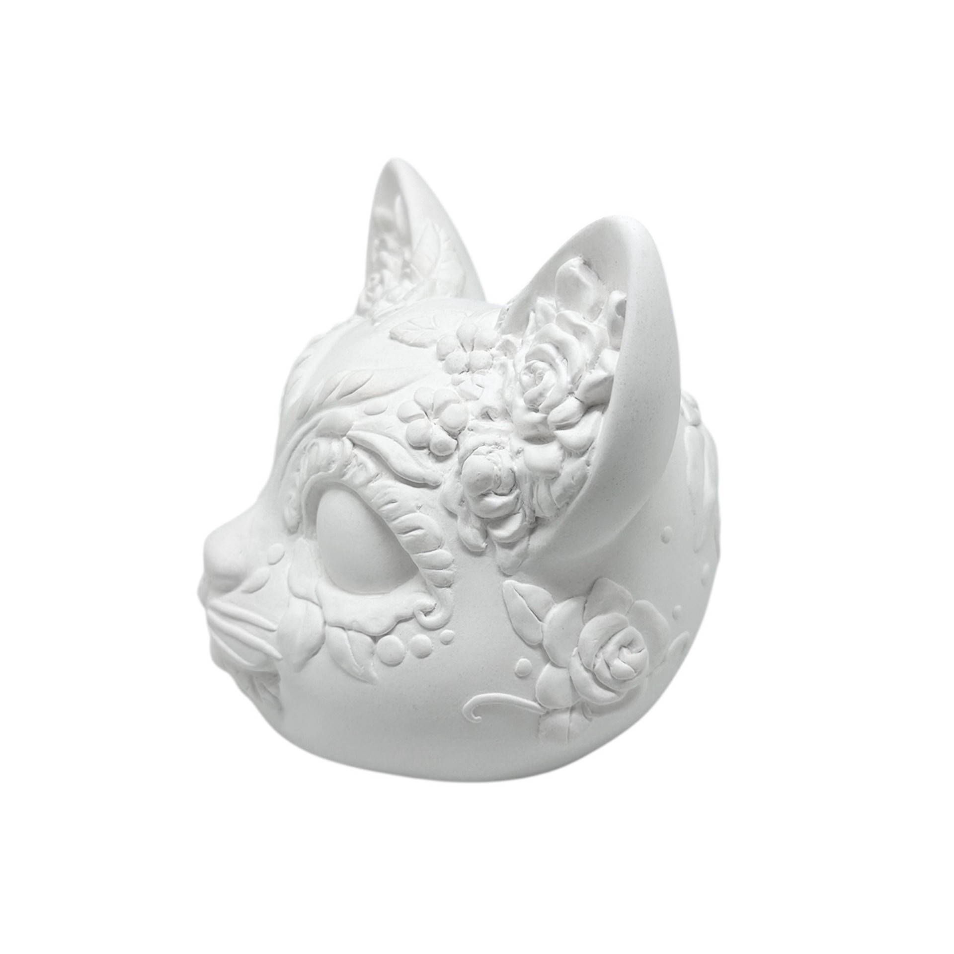 slide 2 of 2, 7" Diy Sugar Skull Cat By Ashland, 7.125 in x 6.875 in x 7 in